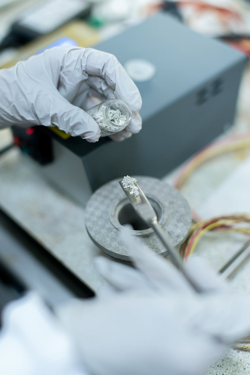 chemical engineer working in laboratory